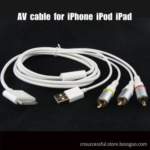 4 in 1 AV Cable for iPhone iPod iPad